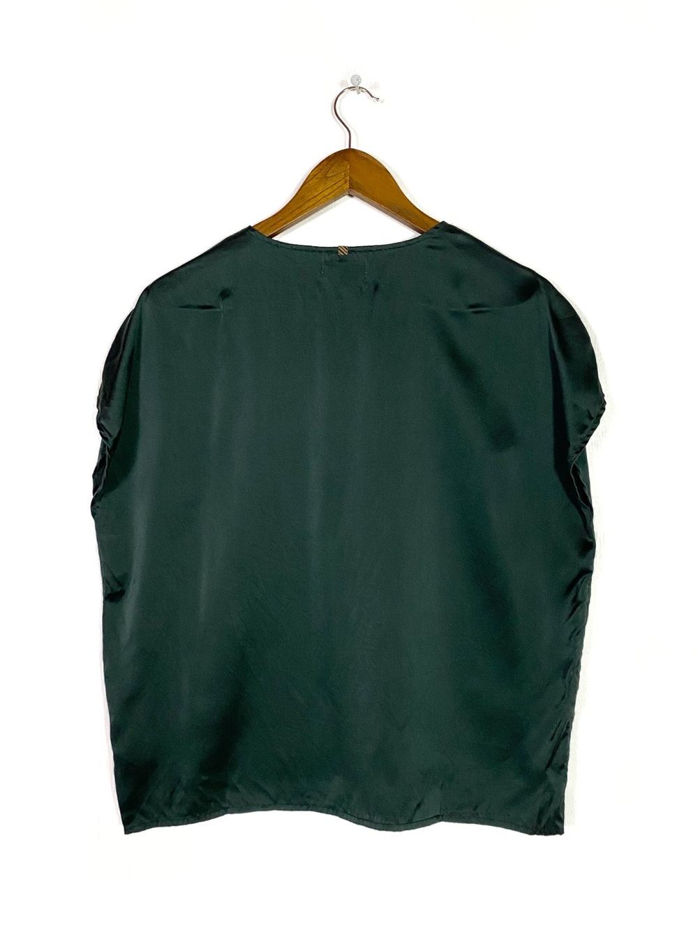 Billy Reid Silk Blouse Green - Picture 5 of 6
